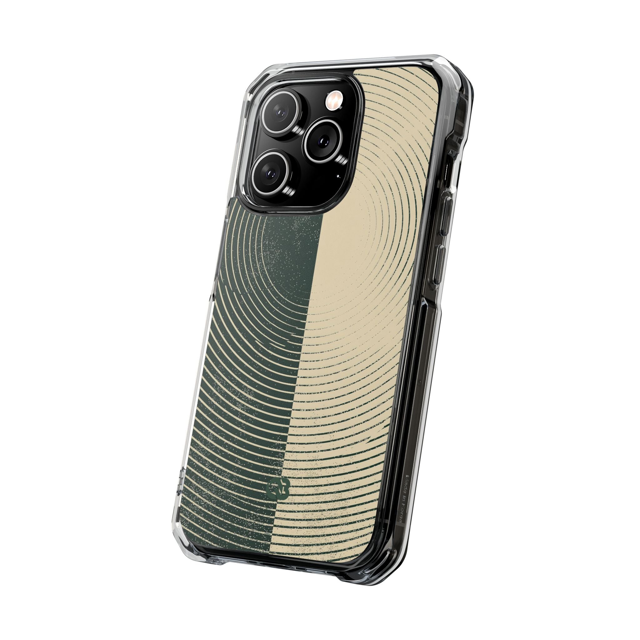 Green Impact MagSafe Phone Case for iPhone - Evergreen Split Grain