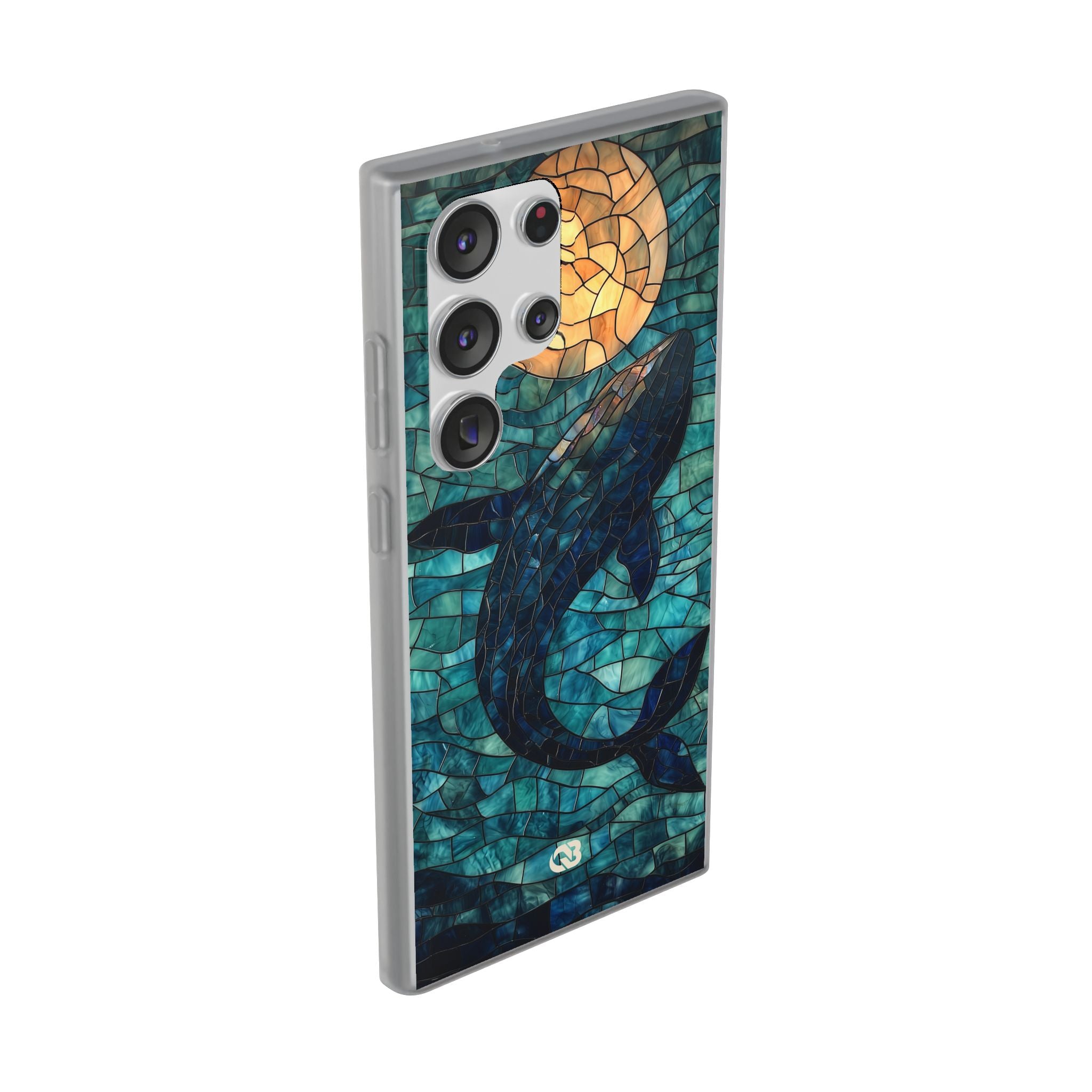 Stained Moon Whale · Soft etui na telefon dla Samsung