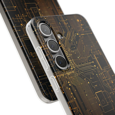 Gold Lite Phone Case for Samsung - Amber Core Mainframe