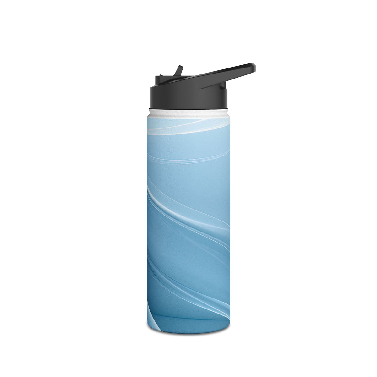 Glacial Ridge Contours · Insulated Water Bottle · Blue
