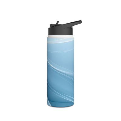 Glacial Ridge Contours · Insulated Water Bottle · Blue