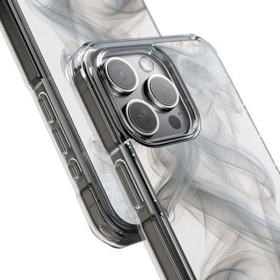 Vapor Noir · Clear Impact Magnetic Phone Case for iPhone ·  White