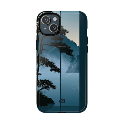 Blue Tough 2.0 Magsafe Phone Case for iPhone - Kyoto Mist Pine