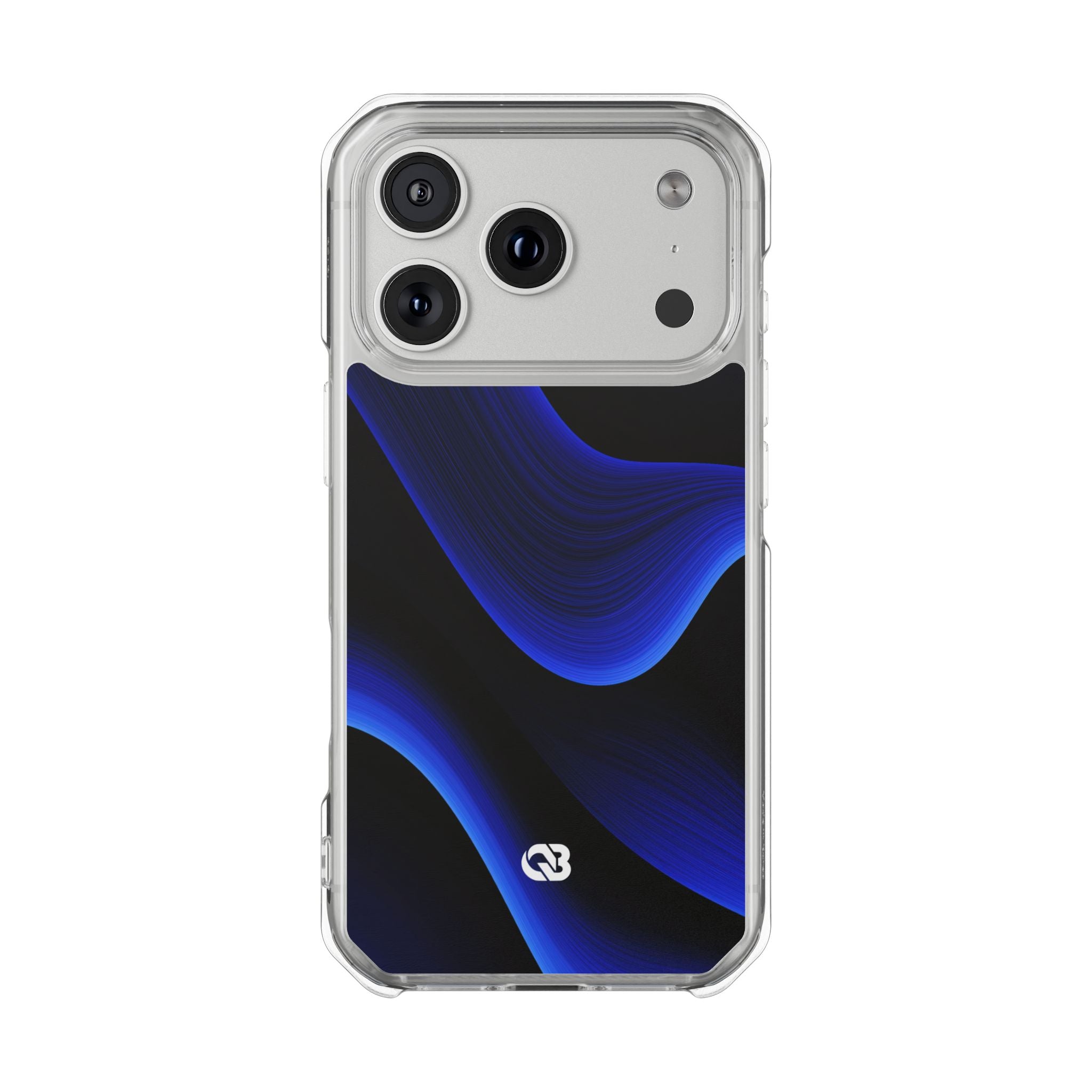 Blue Impact MagSafe Phone Case for iPhone - Electric Cobalt Flow
