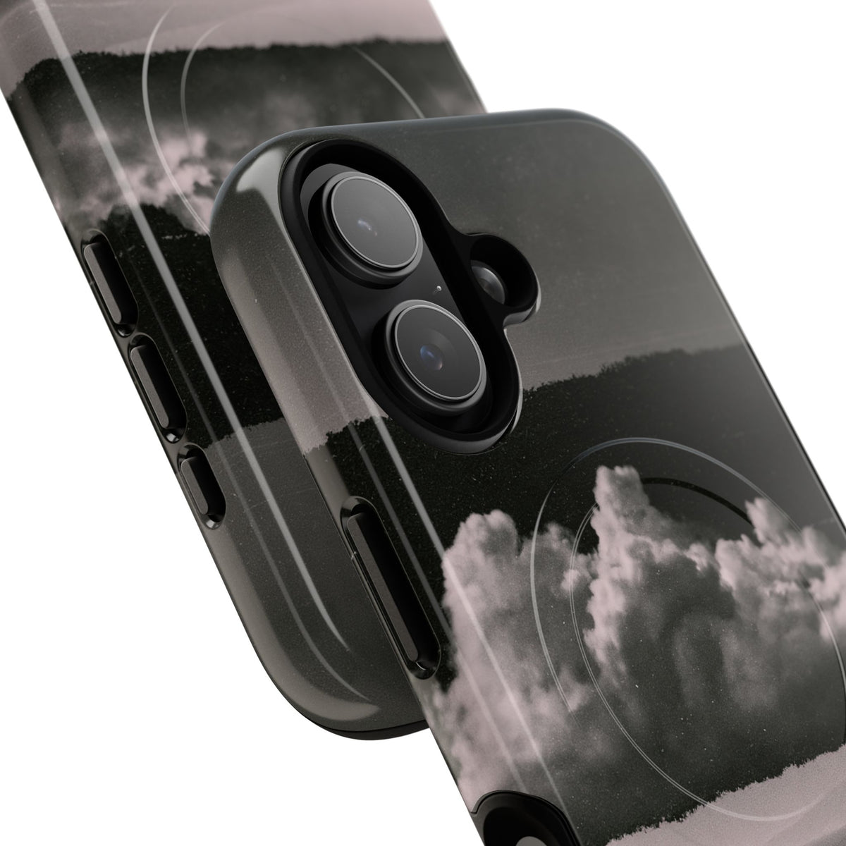 Crimson Horizon · Tough 2.0 Magnetic Phone Case for iPhone · Black