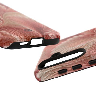 Blush Petal Plume · Tough Phone Case for Samsung · Pink