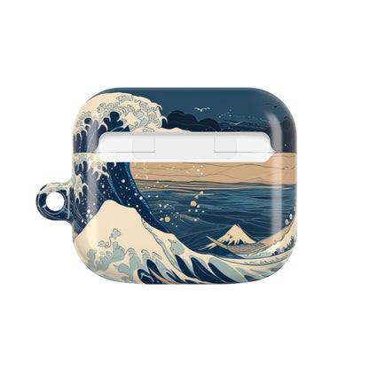 Cresting Navy Wave - AirPods Case