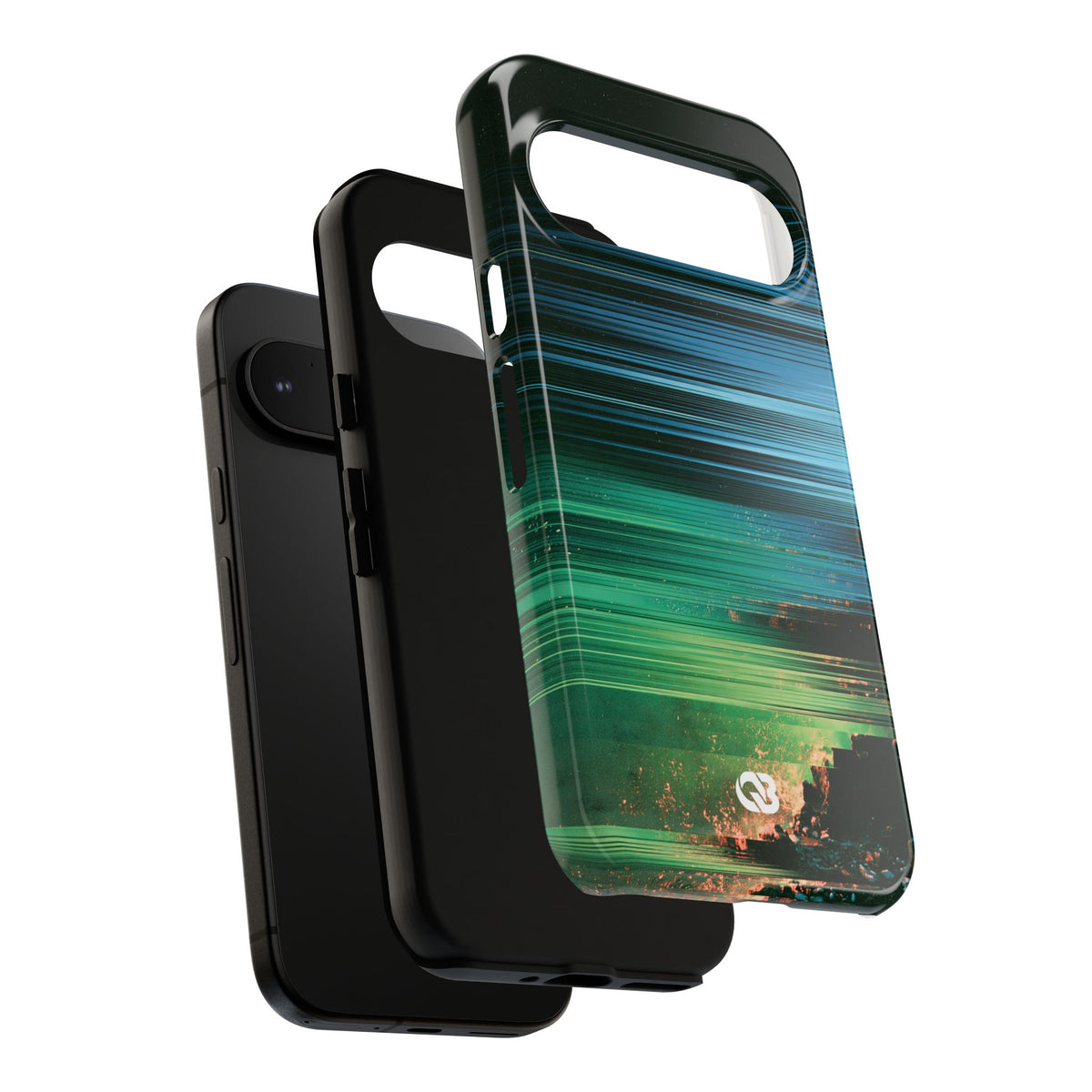Digital Shoreline Drift · Tough Phone Case for Pixel ·  Teal