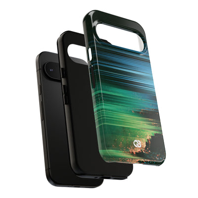 Digital Shoreline Drift · Tough Phone Case for Pixel ·  Teal