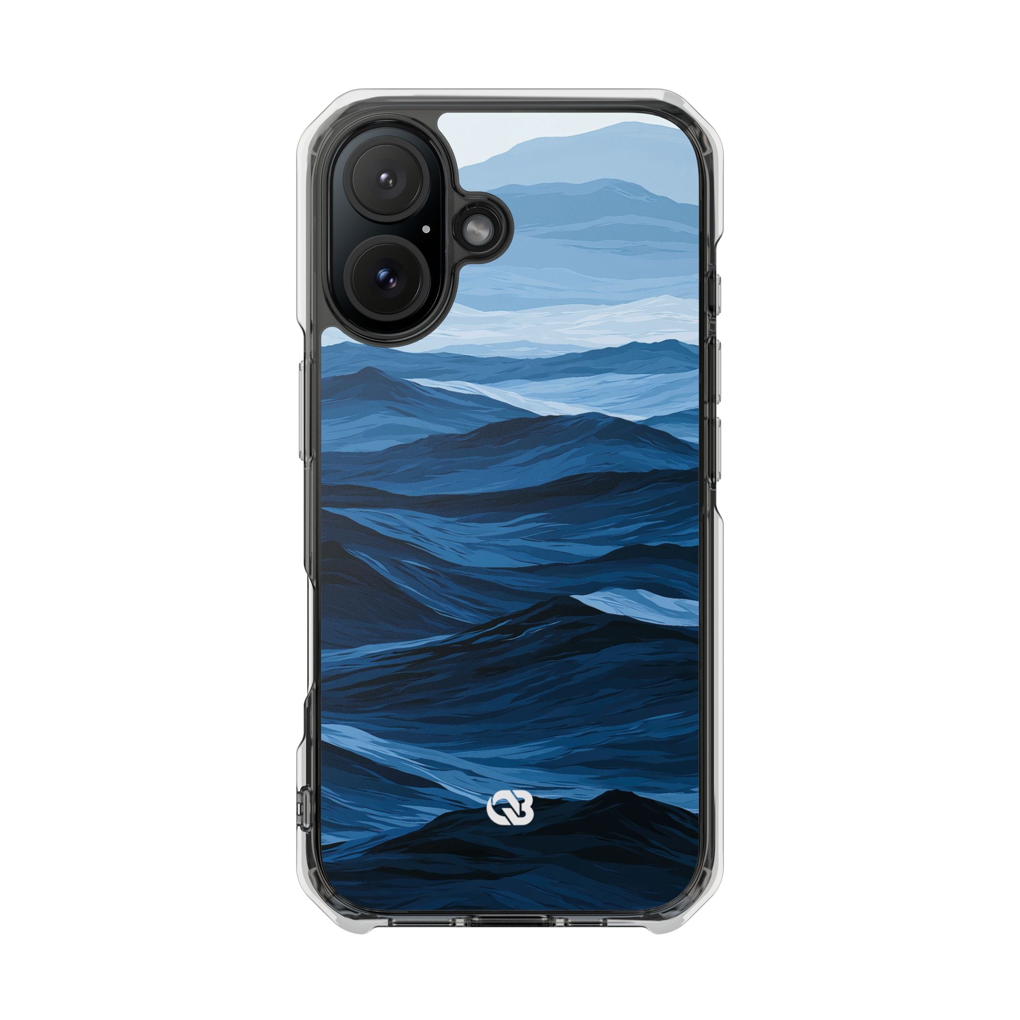 Blue Impact MagSafe Phone Case for iPhone - Cobalt Ridge Tides