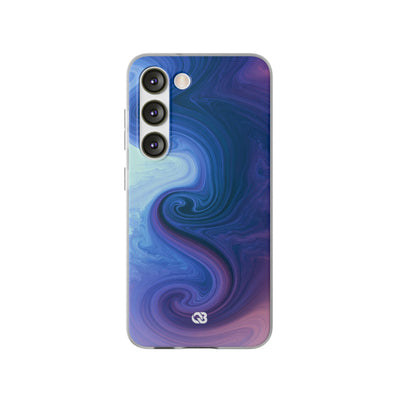 Azure Fluid Swirl · Lite Phone Case for Samsung · Blue