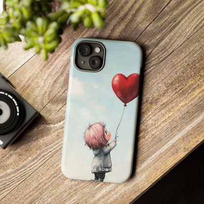 Heart Balloon Glow iPhone 15 Plus Case - Tough
