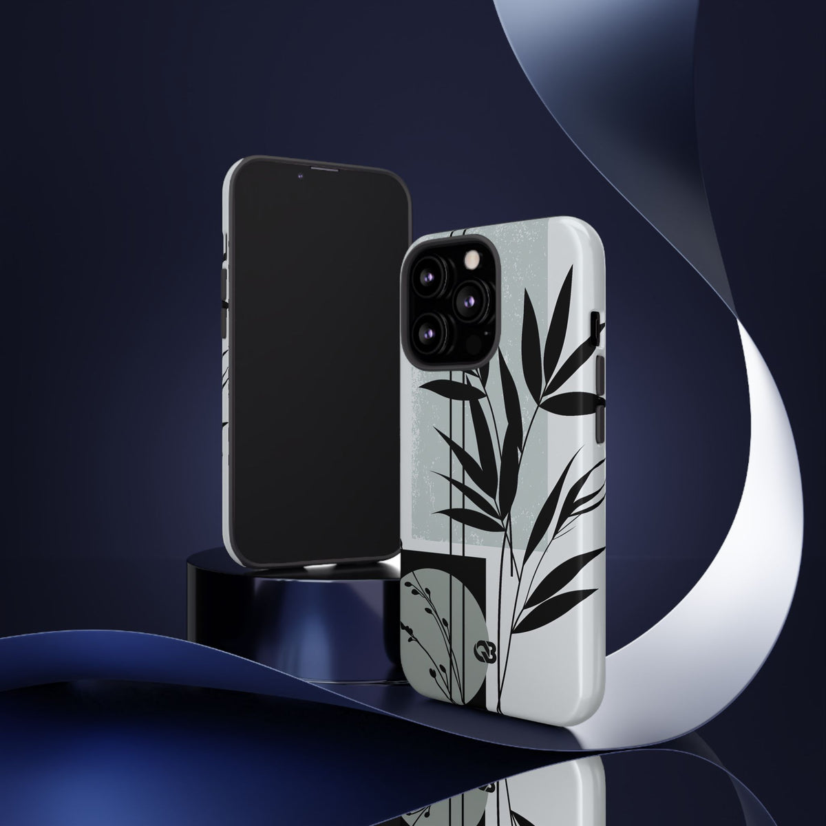 Zen Bamboo Silhouette · Tough Phone Case for iPhone · Green