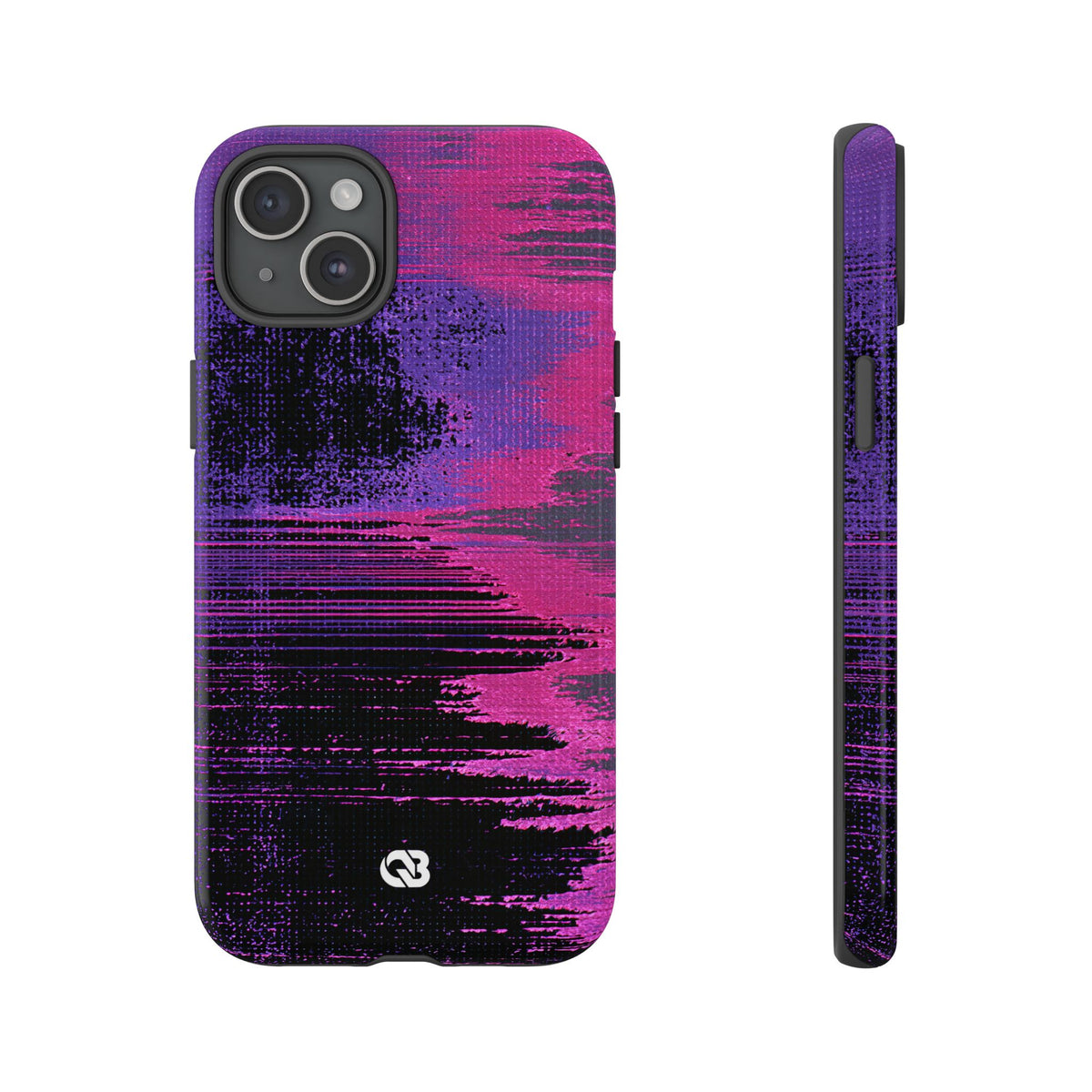 Neon Signal Shift · Tough Phone Case for iPhone · Purple