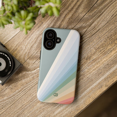 Green Tough Phone Case for iPhone - Sage Prism Beam