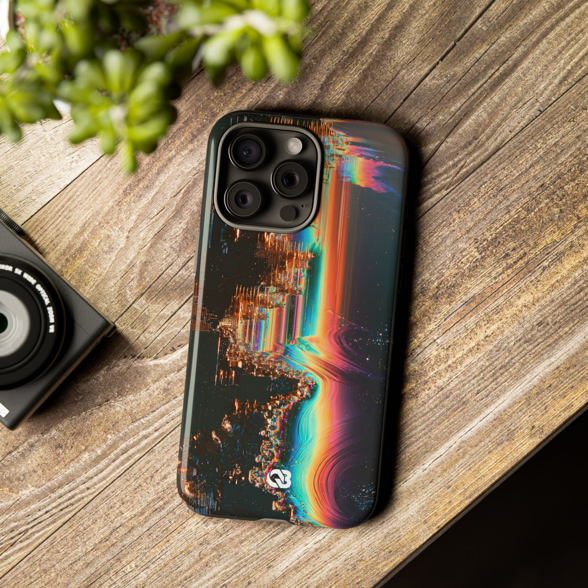 Prismatic Circuit · Tough Phone Case for iPhone · Black