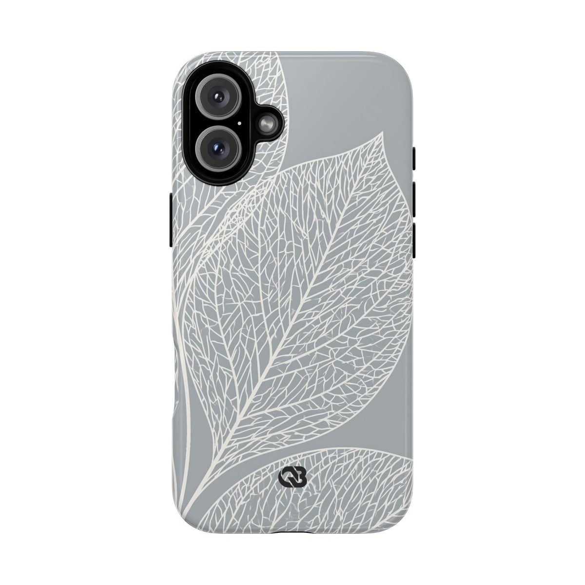 Minimal Leaf Skeleton · Tough Phone Case for iPhone · Grey