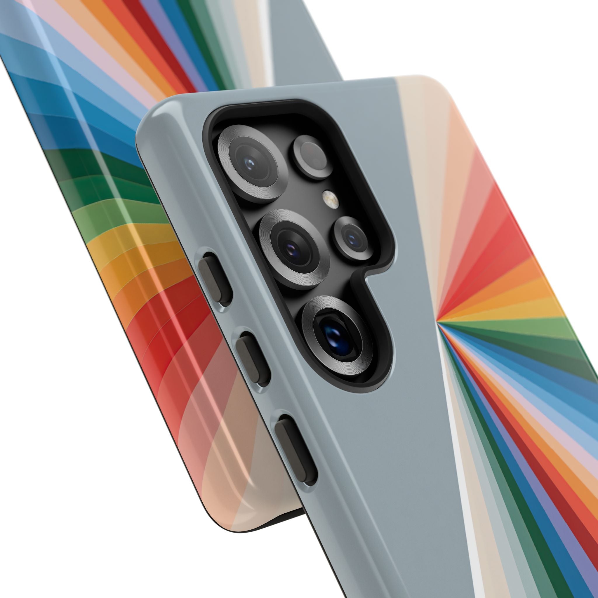 Grey Tough Phone Case for Samsung - Slate Prism Burst