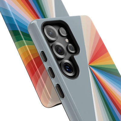 Grey Tough Phone Case for Samsung - Slate Prism Burst