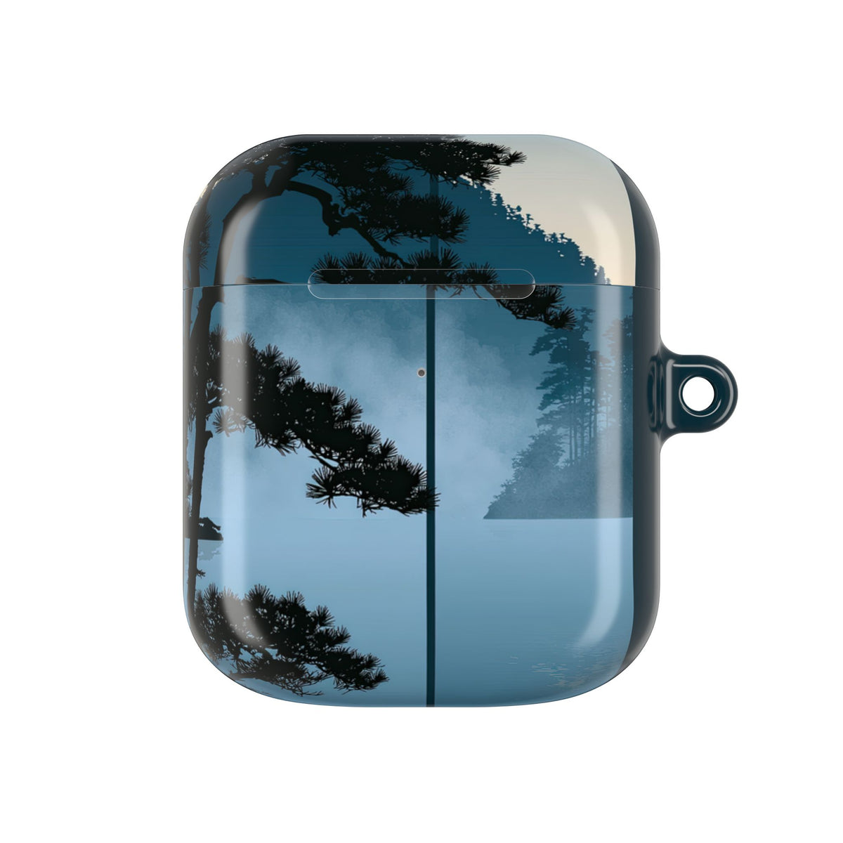 Misty Pine Horizon · Hard Case for AirPods & AirPods Pro · Teal