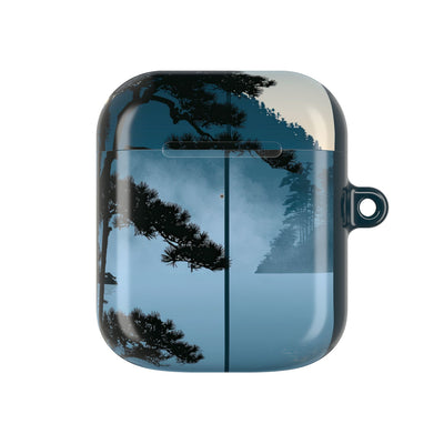 Misty Pine Horizon · Hard Case for AirPods & AirPods Pro · Teal