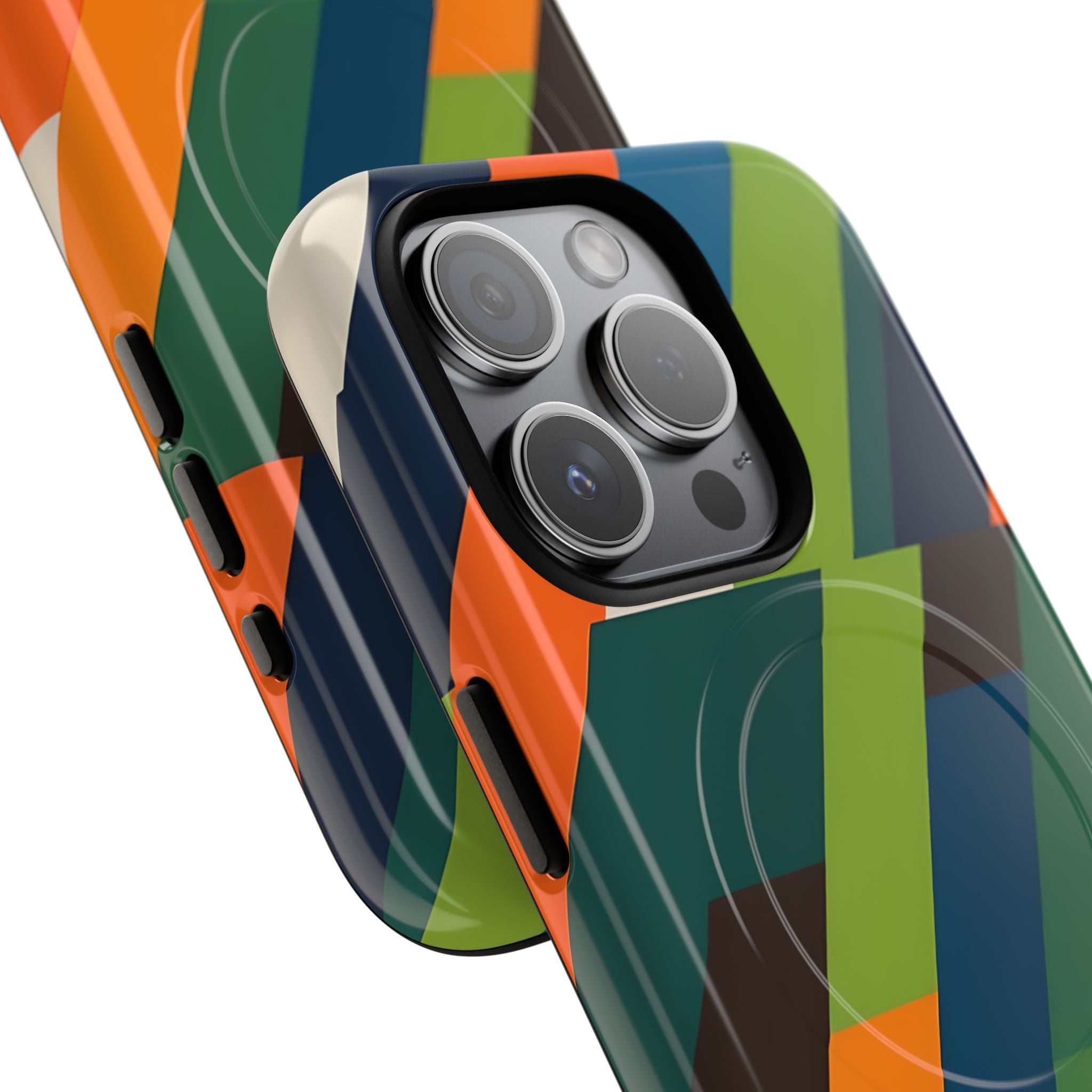 Angled Retro Mosaic · Tough+ Phone Case for iPhone · Magsafe