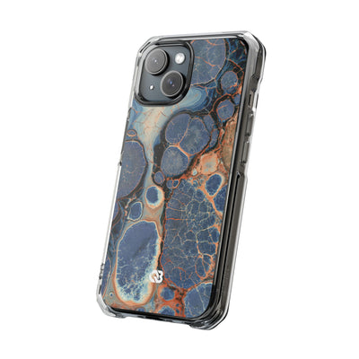 Astral Orb Resonance · Clear Impact Magnetic Phone Case for iPhone · Blue