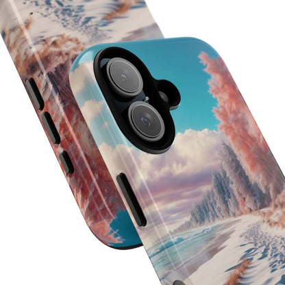 Snowy Footprints iPhone 16 Case - Tough