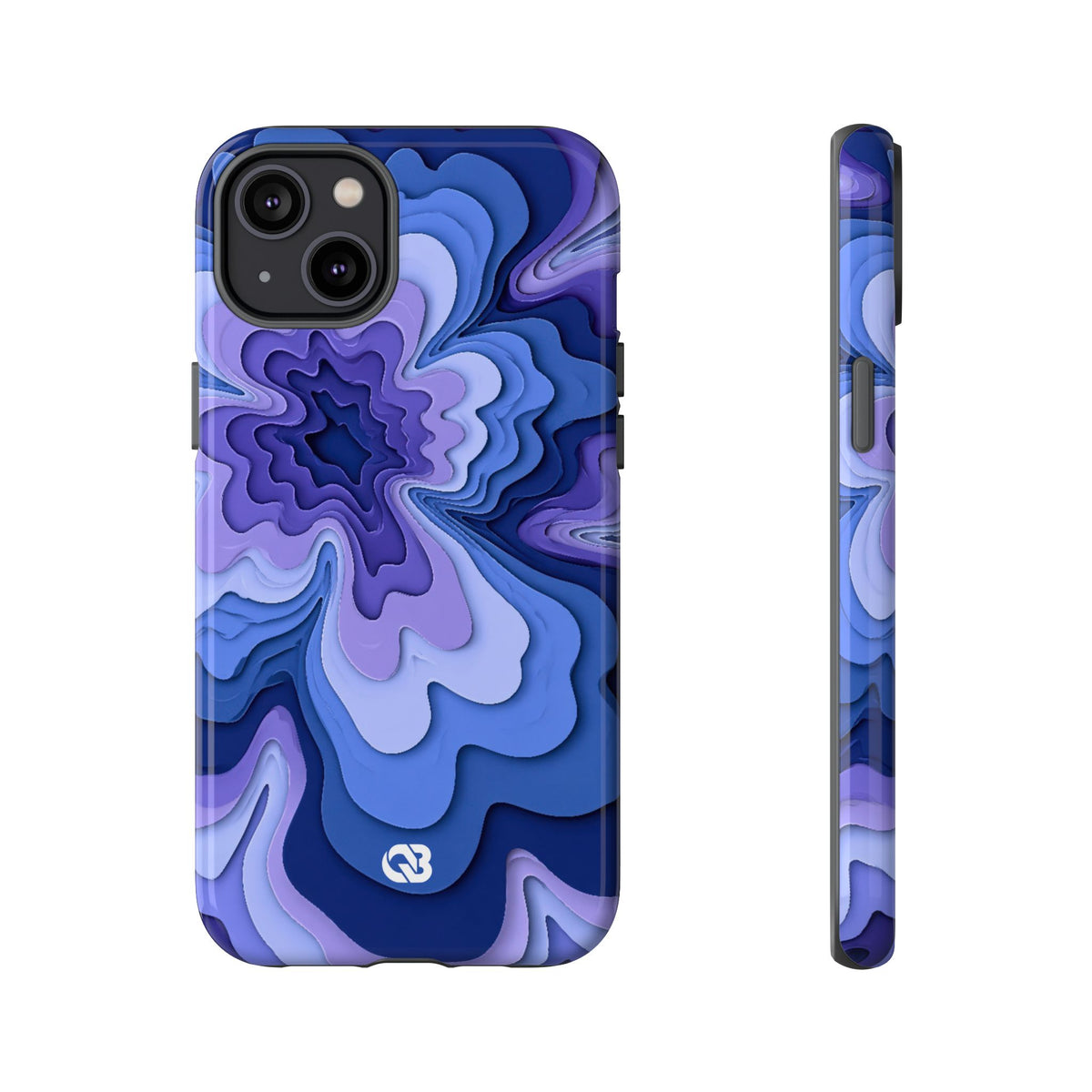 Periwinkle Strata Bloom · Tough Phone Case for iPhone · Purple