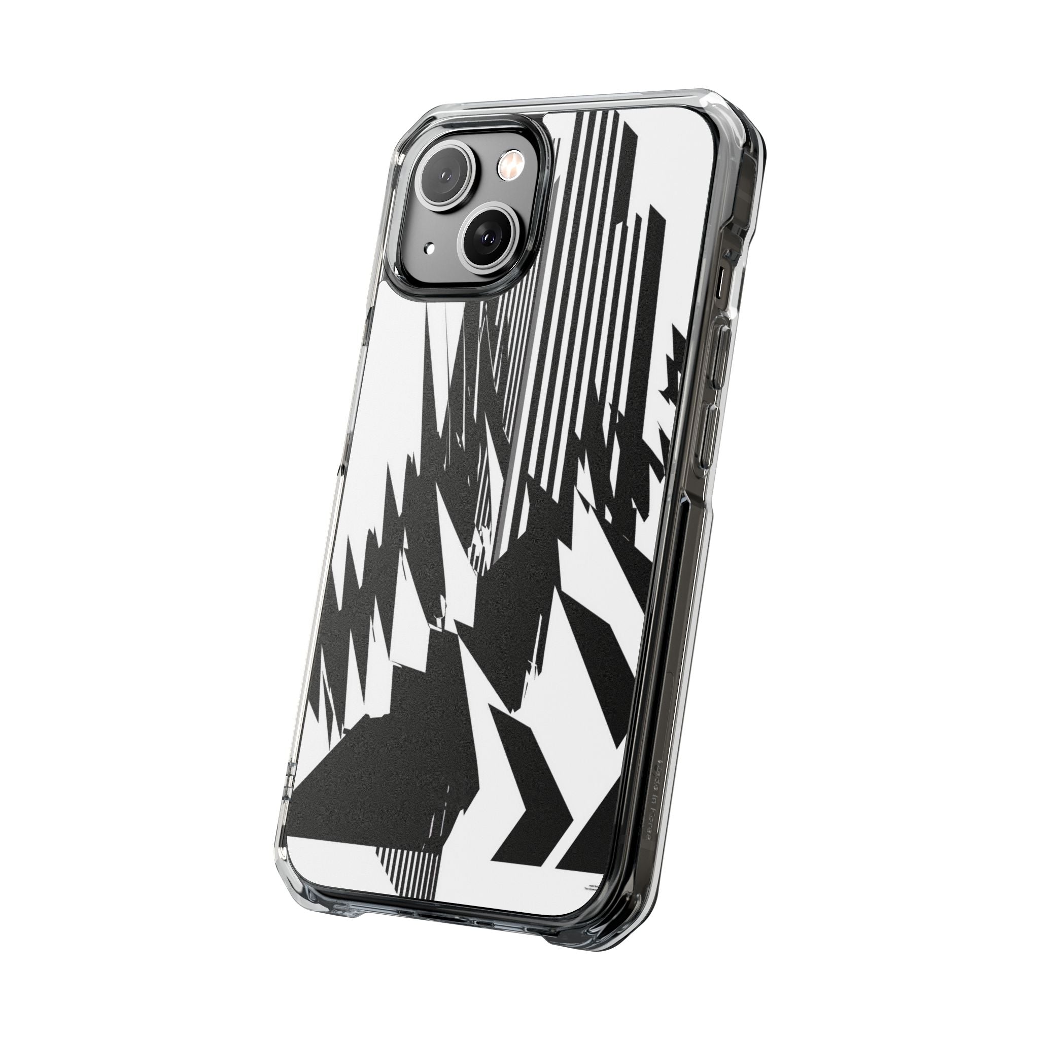 White Impact MagSafe Phone Case for iPhone - Shattered Vector Spire