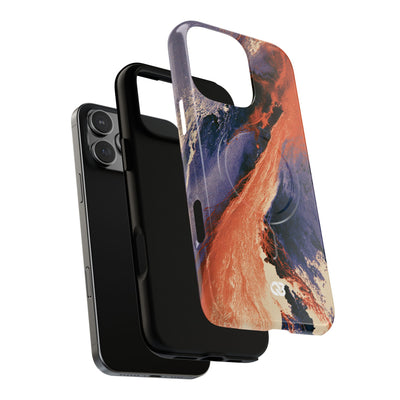 Solar Aura Drift · Tough 2.0 Magnetic Phone Case for iPhone · Orange