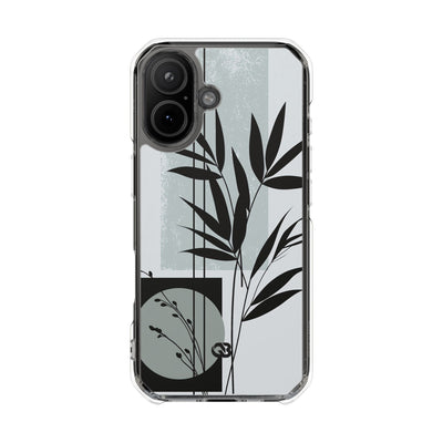 Grey Impact MagSafe Phone Case for iPhone - Sage Bamboo Noir