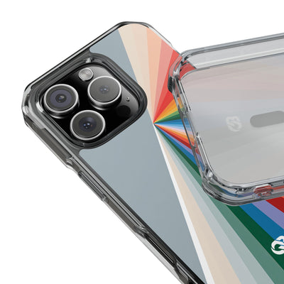 Grey Impact MagSafe Phone Case for iPhone - Slate Prism Burst