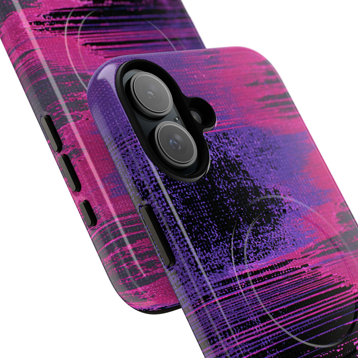 Neon Signal Shift · Tough 2.0 Magnetic Phone Case for iPhone · Purple