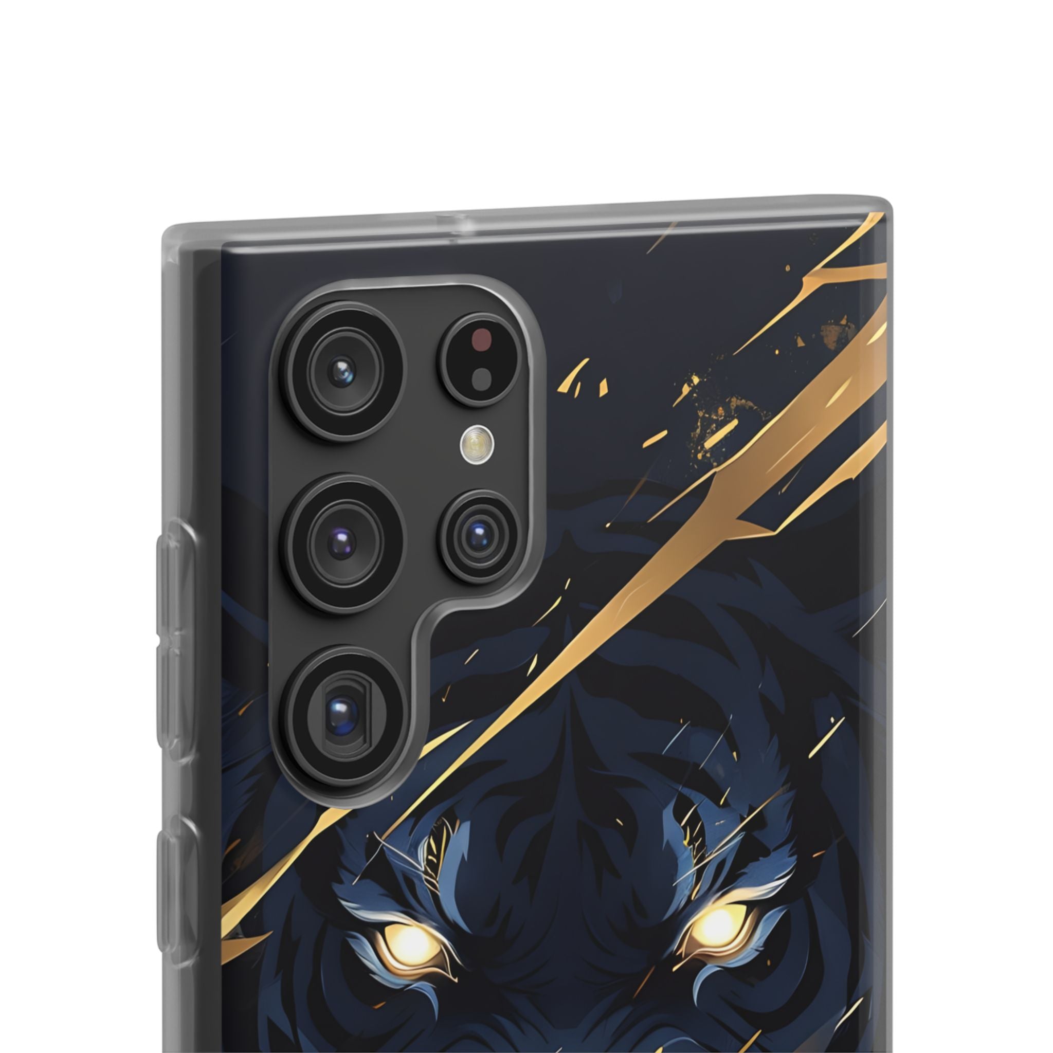 Obsidian Gold Predator · Soft Phone Case for Samsung