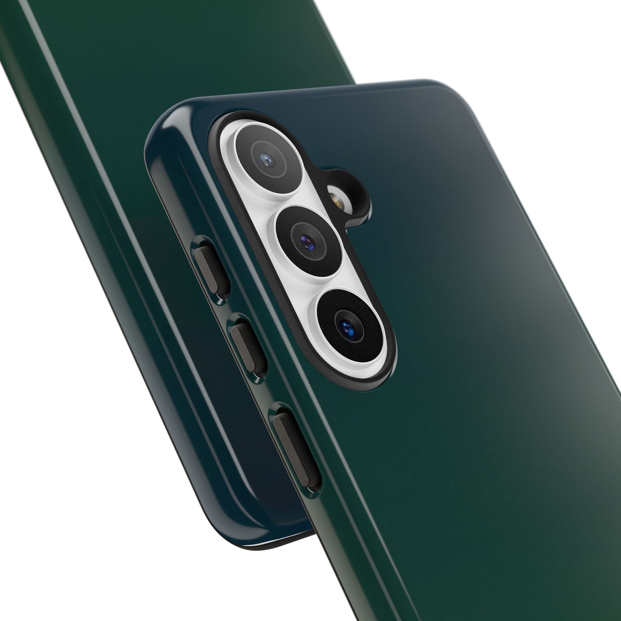 Green Tough Phone Case for Samsung - Midnight Pine Horizon