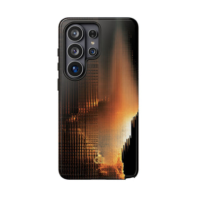 Luminous Grid · Tough Phone Case for Samsung · Black