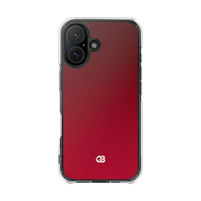 Red Impact MagSafe Phone Case for iPhone - Crimson Velvet Fade