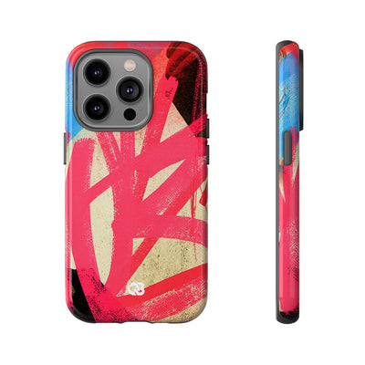 Neon Spray Tag · Tough Phone Case for iPhone · Pink