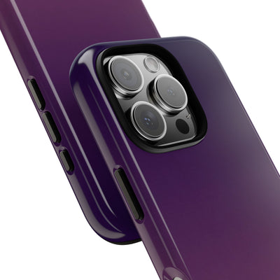 Purple Tough Phone Case for iPhone - Nocturnal Plum Fade