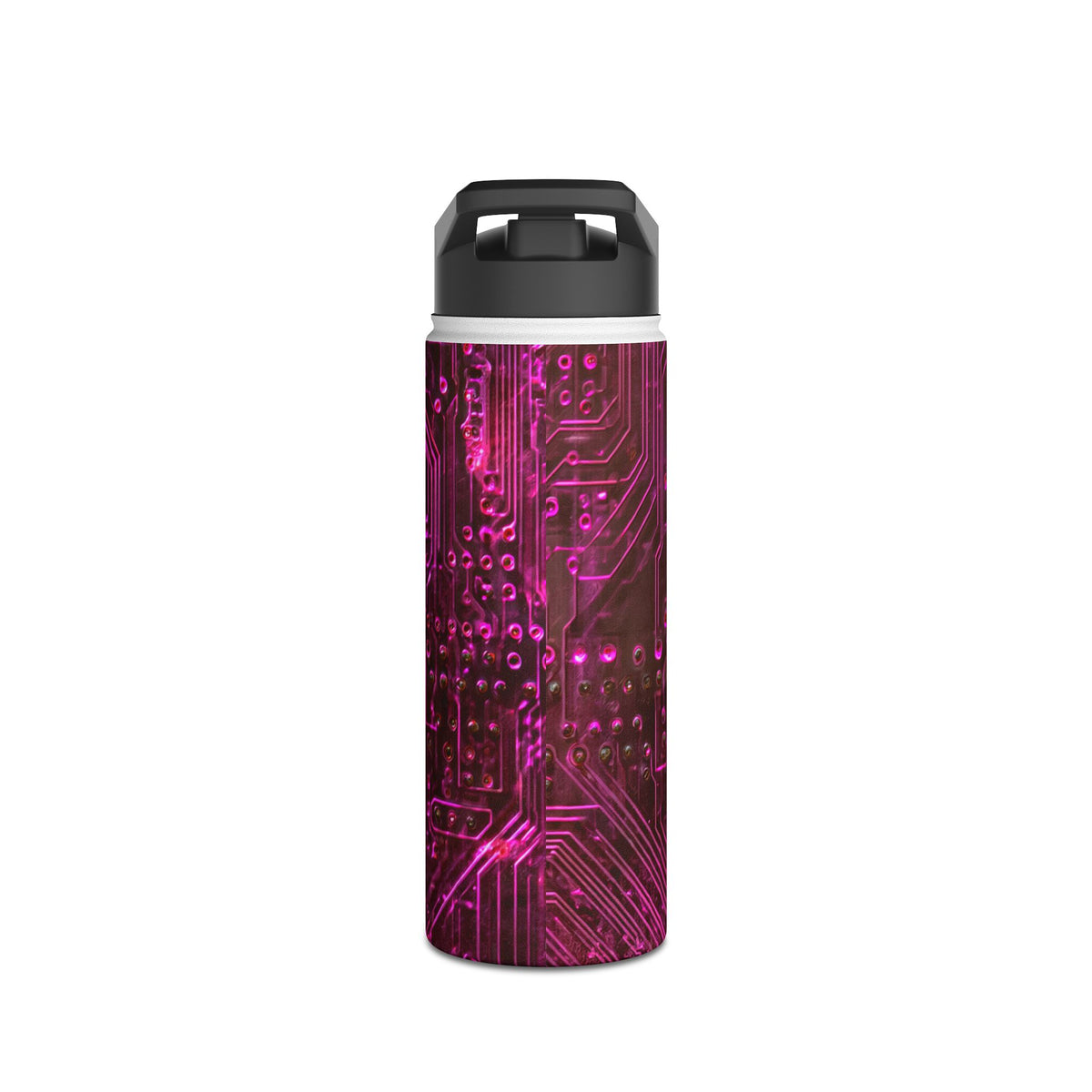 Magenta Circuit Trace · Insulated Water Bottle · Pink