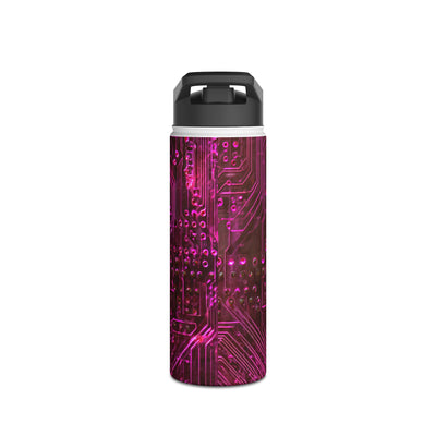 Magenta Circuit Trace · Insulated Water Bottle · Pink