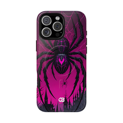 Obsidian Neon Widow · Tough+ Handyhülle für iPhone · Magsafe