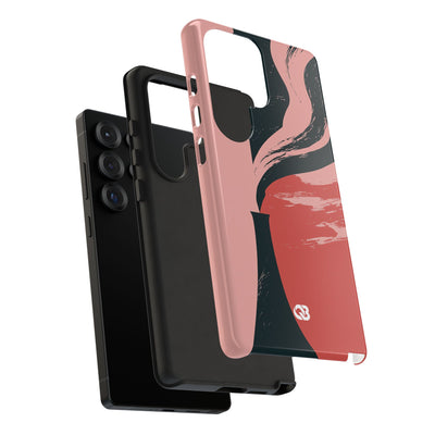 Pink Tough Phone Case for Samsung - Cinder Rose Plume