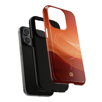 Orange Tough 2.0 Magsafe Phone Case for iPhone - Crimson Dune Gradient