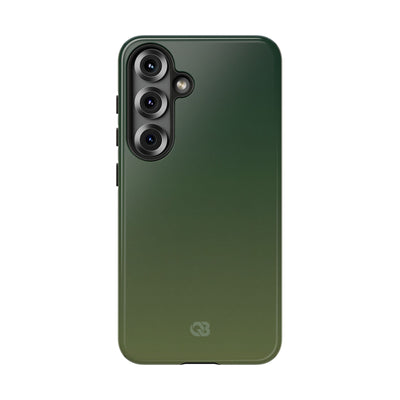 Green Tough Phone Case for Samsung - Shadow Moss Grain