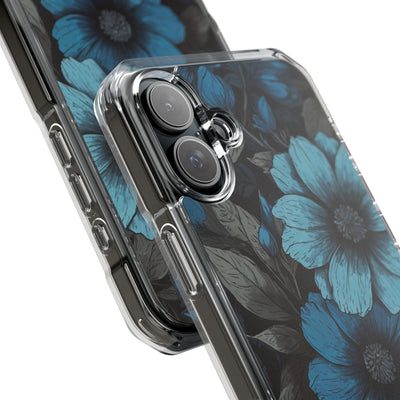 Obsidian Blue Petals · Impact Telefoncover til iPhone · Magsafe