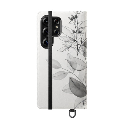 Silver Leaves - Samsung S25 Ultra Case - Wallet