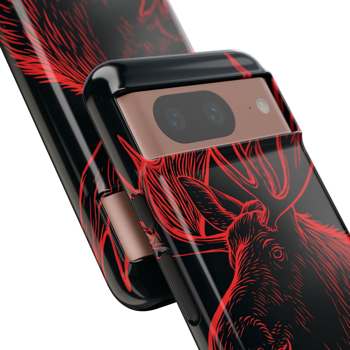Nordic Elk · Tough Phone Case for Pixel ·  Black