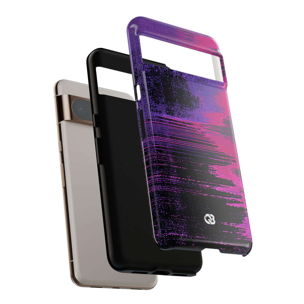 Neon Signal Shift · Tough Phone Case for Pixel ·  Purple